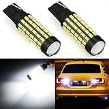 JDM ASTAR Super Bright 78-EX Chipsets 921 912 LED Bulbs with Projector For Backup Reverse Lights, Xenon White