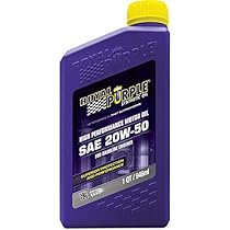 Royal Purple 01250 API-Licensed SAE 20W-50 High Performance Synthetic Motor Oil - 1 qt.