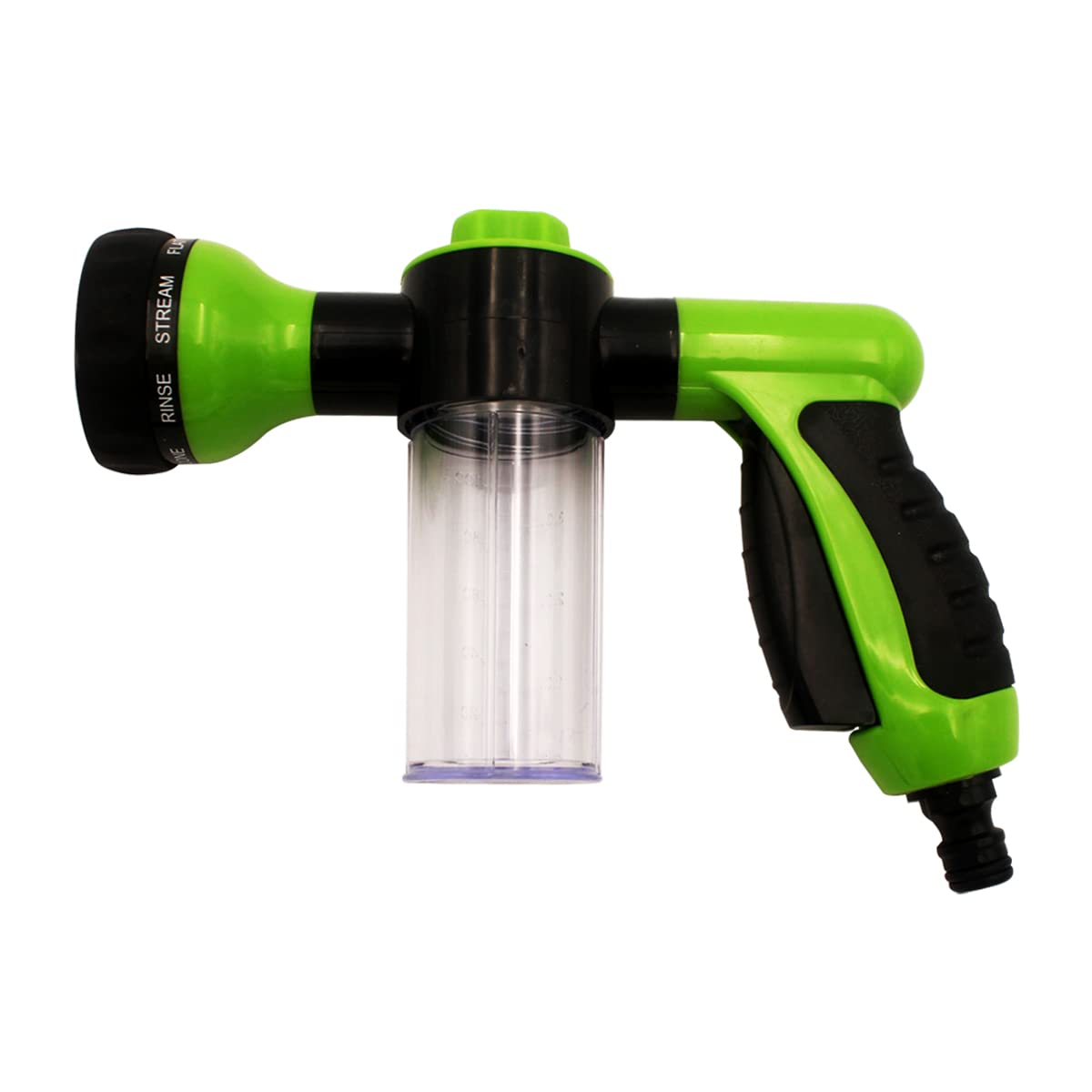 Photo 1 of Car Wash Foam Gun, High Pressure Water Garden Hose Nozzle, Soap Foam Sprayer with 8 Adjustable Watering Patterns, Bubble Cleaning Blaster for Vehicle, Plants, Lawn, Patio, Pets Showering (Green)
