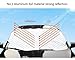 REEGE Sun Shade Protector Exterior Shield Guard Windshield Snow Cover & Sun Shade Protector Extra Thick - Door Flaps
