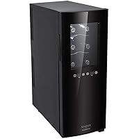 Koblenz 12-Bottle Free Standing Dual Zone Fridge and Chiller Wine Cooler, One Size, Black