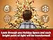Holiday Specs Plastic 3D GLASSES- 4pk Holographic glasses, Look through Glasses at your Holiday Lights and see Snowmen, Snowflakes, Santa, or Reindeer Appear before your Eyes!thumb 4