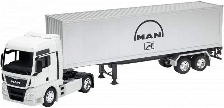 Welly Man TGX - Camión Coleccionable de Juguete (Escala 1/32º), Color Gris