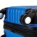 Travelers Club Madison Hardside Expandable Luggage with Cup/Phone Holder, Blue, Carry-On 20-Inch