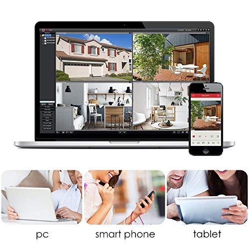 Anlapus 8CH Full HD 1080P HD-TVI Security Camera System, Surveillance DVR with 1TB Hard Drive and (4) 2.0MP 1920TVL Waterproof Outdoor Indoor CCTV Bullet Camera with Motion Detection and Night Vision - Thumbnail 5