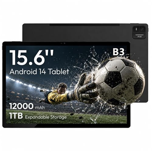 MESWAO 15.6 Inch Android 14 Tablet