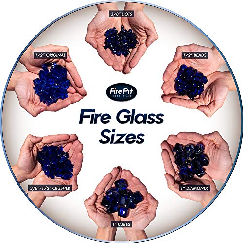 Snow White - Fire Glass Beads for Indoor and Outdoor Fire Pits or Fireplaces | 10 Pounds | 3/4 Inch