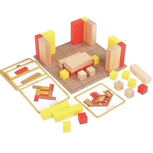 KUKUTrue® Montessori Toy for 2 3 4 5 Years, Building Blocks, Wooden Toys, Educational Toys, Motor Skill Toys, Gift for Kids Boys Girls Aged 2–5 Years