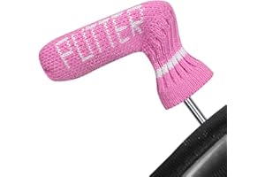 Scott Edward 1Pcs Golf Putter Cover Elastic Knitted Adorable and Basically Socks Shape,Washable & Durable Golf Club Putter He