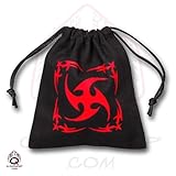 Q-Workshop: Black Tribal Linen Dice Bag