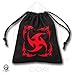 Q-Workshop: Black Tribal Linen Dice Bag