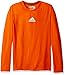 adidas Big Boys' Ultimate Long Sleeve Tee, Unity Orange, Medium/10-12