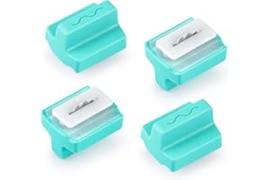 Ecraft Paper Trimmer Replacement Blades Use for 4 Style Multi-Function Scrapbooking Tool with Dial Blades of Wave Paper Cutter Blade Refills Mint Green (4 Pack）