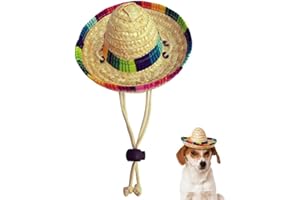 HENWUBEI Dog Sombrero, Pet hat Pet Formal top Sombrero Cowboy hat Dog cat pet Costume Halloween Party Photo Props