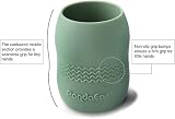 PandaEar 2 Pack Silicone Sippy Cup Toddler Open Cup Blue Green view 6