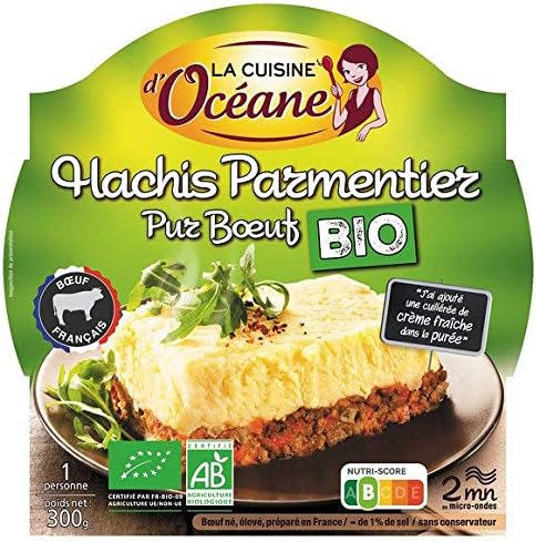 La Cuisine D'Océane - Beef Parmentier Pure Beef, Certified Ab - Hachis Parmentier Pur Boeuf, Certifié Ab - The Plate of 300G - Price Per Unit - Fast Delivery