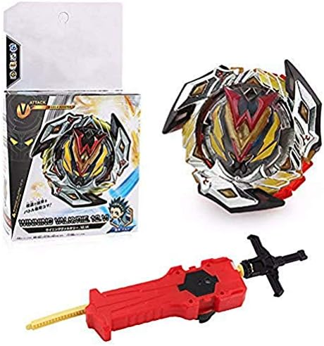 Wywei Bey Burst Blade Evolution String Launcher Grip Kit God Bay Battling Top Booster Geist Fafnir. High Performance 4D Bey Left Right Launcher Spinning Top Boys Game Toys Bey Battle Set (B-121-4)
