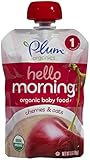 Plum Organics Stage 1 Hello Morning - Cherries & Oats - 3.5 oz - 6 pk