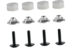 Menolana 4 Pieces M4 Nuts Hardwares Upgrade Professional Accessories Replacement Stable Hockey Visor Hardware Kit Hockey Viso
