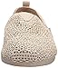 Skechers BOBS Women's Bobs Plush-Daisy Crochet Ballet Flat, Natural, 10 M US