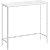 HOOBRO Narrow Console Table, 29.5" Small Entryway Table | Thin Sofa Table, Side Table, Display Table, for Hallway, Bedroom, Living Room, Foyer, White