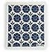 Swedish Dishcloths/Sponge Cloths: Packs of 3 Different DARK BLUE Designs (3 Dark Blue - Floral + Dots)