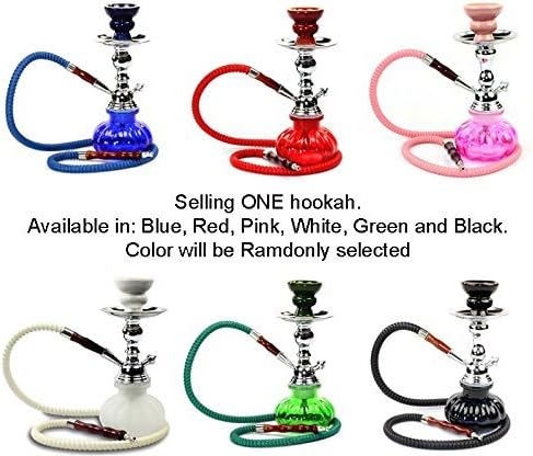 Glass Hookah Shisha Nargila + Tongs + All Rubber Garments. Comes Ready to Use! by Never Exhale