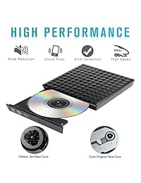 iStrong USB 3.0 externo CD Drive,DVD-RW CD-RW grabador reproductor de grabadora para MacBook Air, MacBook Pro, Mac OS, PC portátil con negro