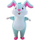 BeaiPuff Bunny Suit Blue Bunny Costume Mascot Costumes For Adults Cosplay Party Halloween Christmas