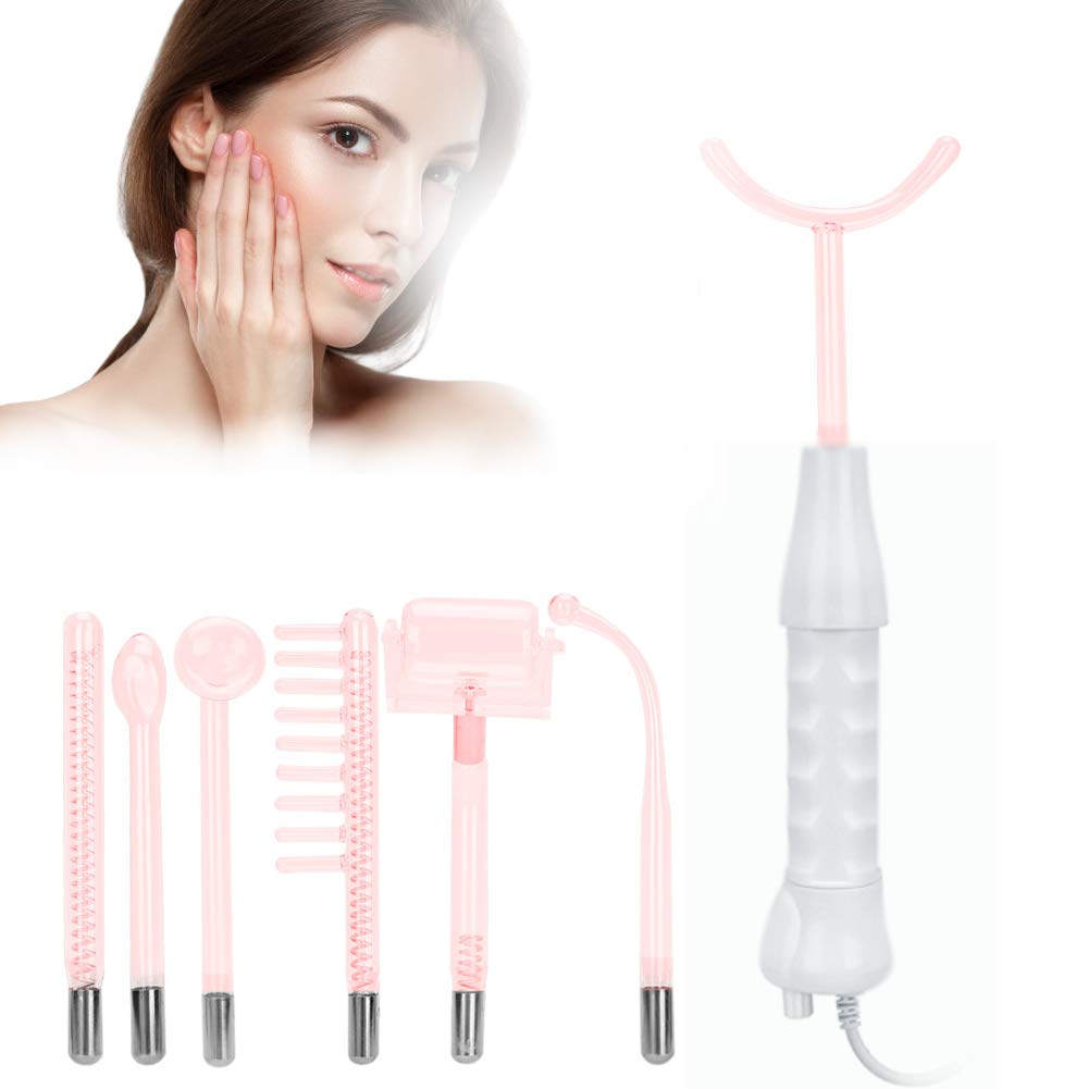 High Frequency Facial Machine,7 in 1 Portable Handheld High Frequency Facial Wand for Skin Tightening Wrinkles Remover Hair Loss Body Beauty Care: Beauty