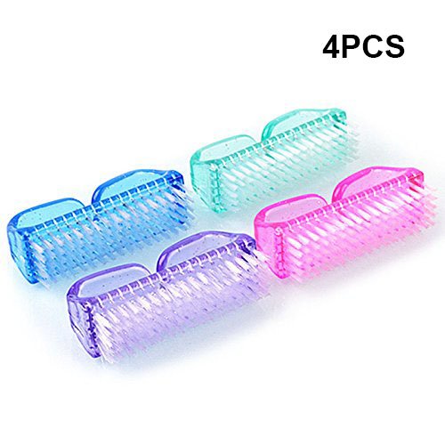 4 PCS Nail Brushes Nail Hand Scrubbing Cleaning Brush Amazon.co.uk Beauty