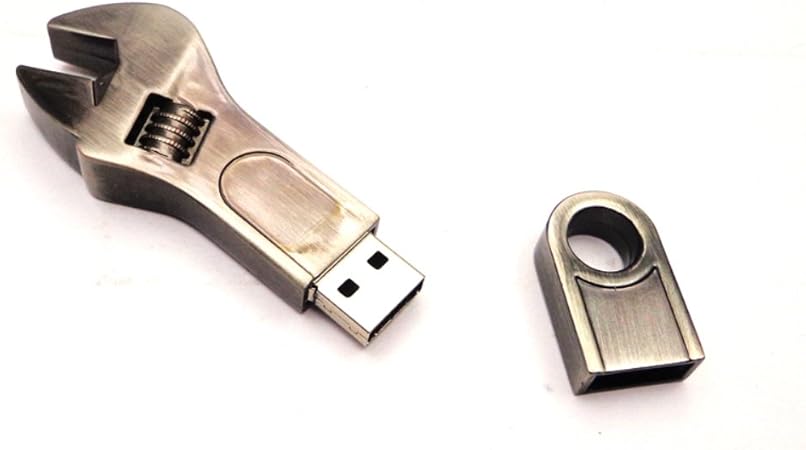 Chiavetta Usb 2 0 Con Memoria Flash A Forma Di Mini Chiave Inglese In Metallo 16 Gb Amazon It Informatica
