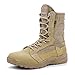 IODSON Men's Ultralight Combat Boots, Breathable Military Boots, Special Force Training Shoes, Shock-Absorbing Tactical Boots (10D(M) US, Beige)