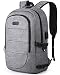 AMBOR Travel Laptop Backpack, 17.3 Inch Anti Theft Business Backpack with USB Charging Port and Headphone Interface,Large Computer Backpack School Daypack Backpack for Women and Men-Grey primary