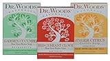 Dr. Woods Natural Pure Castile Bar Soaps made with Moisturizing Organic Shea Butter, 5.25 Ounce Bars Variety 3 Pack