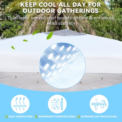 Pone·vora 10x10 Pop Up Canopy Tent Review: Portable Shelter with 3 Sidewalls & Vents image 16