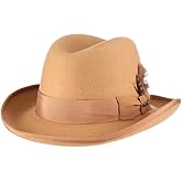 Scala Classico Men's Wool Felt Homburg Hat