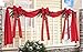 Collections Etc Christmas Ribbon & Bows Fence Decoration