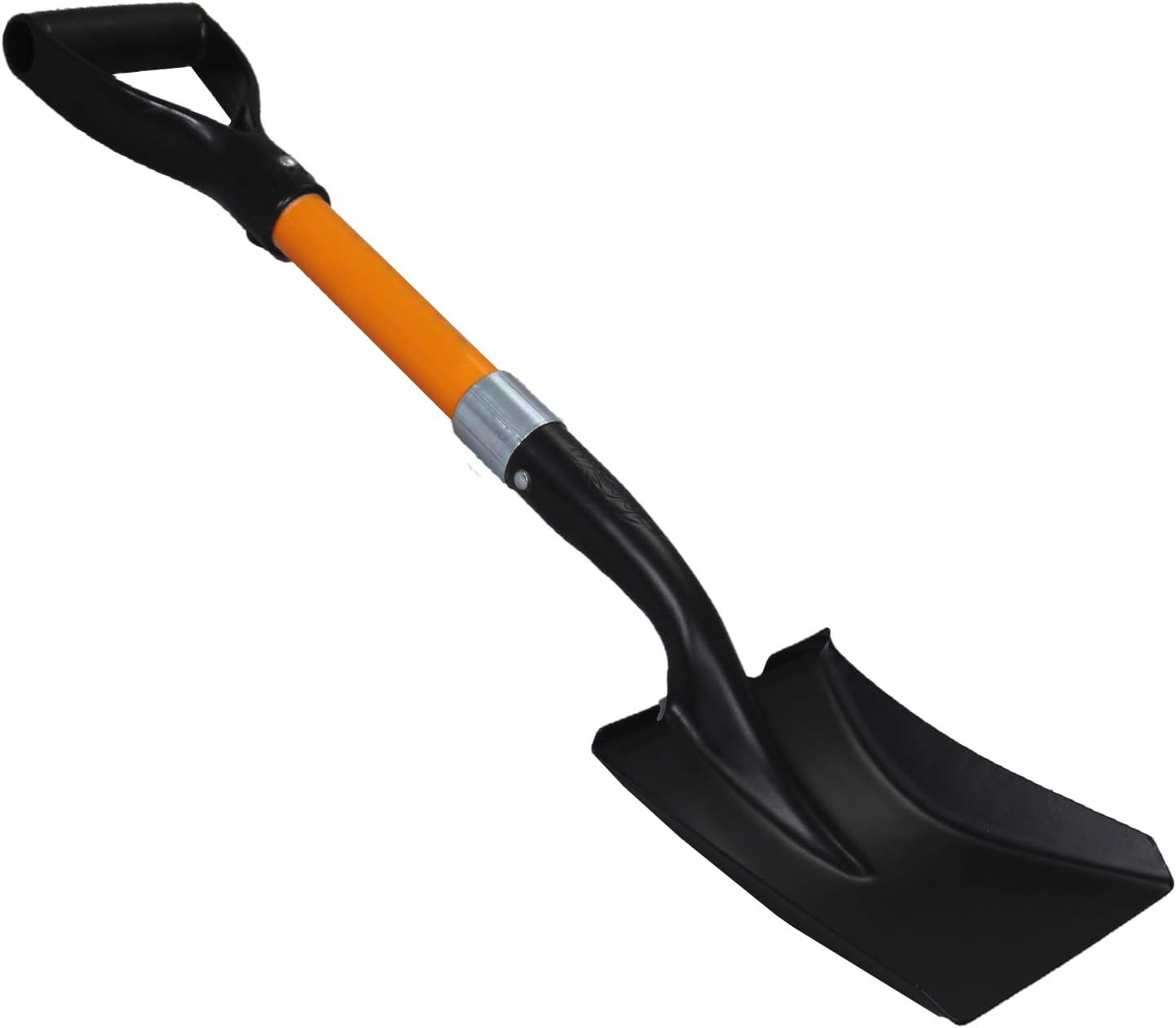 Ashman Square Shovel 27 Inches in Length with D-Cup Mini Handle Square Shovel, Sturdy Build and Easy to use, Material with Firm and Comfortable Fiberglass Handle, Built to Last : Garden & Outdoor