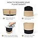 Cotton Rope Plant Basket Cover for 6 Inch Indoor Plant and Flower Pots (Black and Brown)