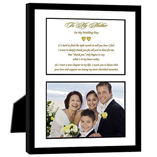 To My Mother On My Wedding Day - 8x10 Inch Frame with Poem and Area for a Photo of Mom