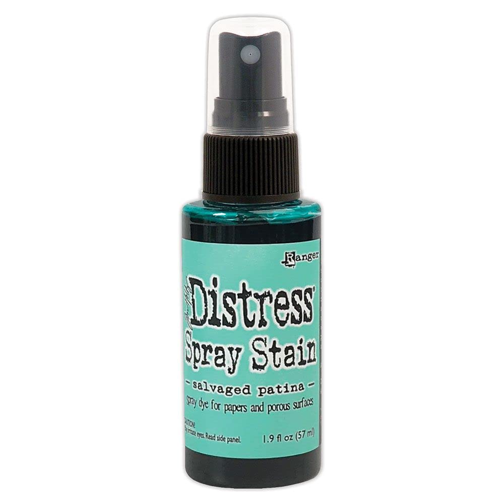 Ranger Tim Holtz-Distress Spray Stain-Salvaged Patina, 57 ml (1.9fl oz), TSS72782
