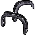 G-PLUS Fender Flares, Compatible With GMC Sierra 1500 2007-2013 4Pcs Wheel Cover Trim Textured Riveted