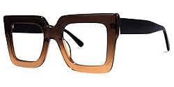 Zeelool Stylish Acetate Thick Oversized Square