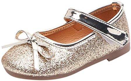 Zerototens Baby Girls Shoes,1-6 Years Old Toddler Kid Ballet Mary Jane Flat Shoes Children Bling Sequins Single Shoes Princess Dress