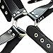 FEESHOW Men's X-Shaped Leather Chest Body Harness with Skirt Panty Adjustable Black