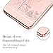 Sunba Youth Phone Case, Clear iPhone 6s Plus Case for Girls, Mini Bling High Heel with Swarovski Element Crystal for iPhone 6 Plus 6S Plus, Transparent Hard PC, Rosegold