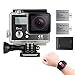 4K Wifi Sports Action Camera,Underwater Camcorder Qipexeii Double Screen Sony Sensor 16MP 100 Feet Waterproof 170° Wide Angle With 2.4G Remote Control,2 Pcs 1050mAh Rechargeable Batteries ( Black)