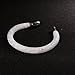 Fancydeli Women Fashion Jewelry Magnetic Stardust Wrap Double Bracelet Bangle Set (2 Sizes)with Austria White Crystals Gifts for Women Girls Her White