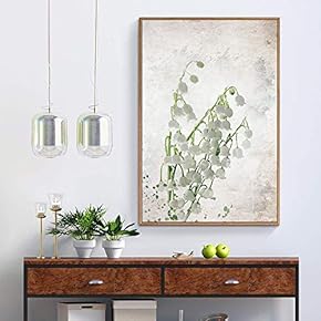 Floating Framed for Living Room Bedroom Vintage Flower...